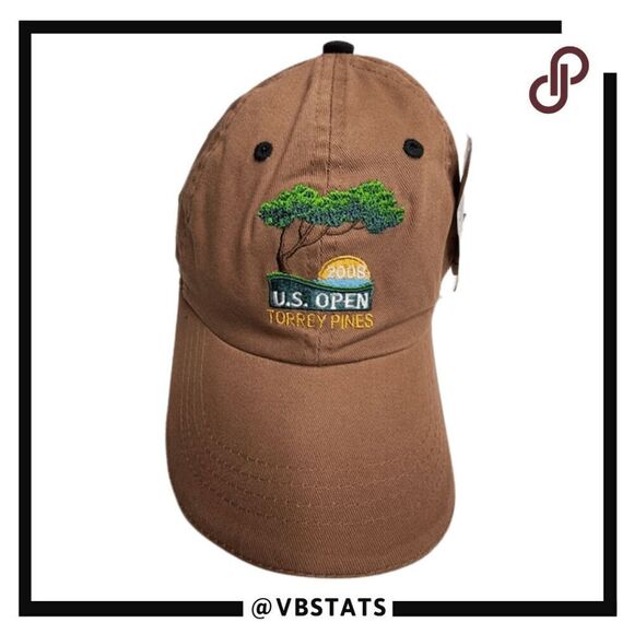 U.S. Open Men's Torrey Pines 2008 Golf USGA Hat Canyon Black Adjustable NWT - Picture 1 of 7